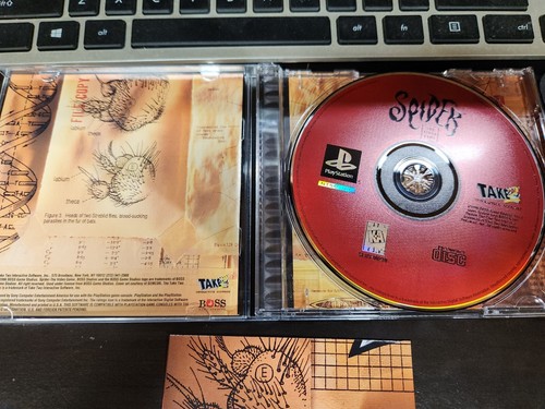 Spider (Sony PlayStation 1, 1996) PS1 W/Poster ~VERY RARE~ Good Condition - Picture 7 of 10