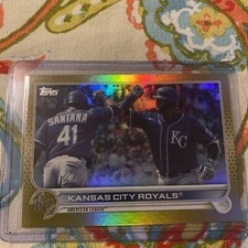 2022 Series 2 Base Gold Foil #647 Kansas City Royals Kansas City Royals