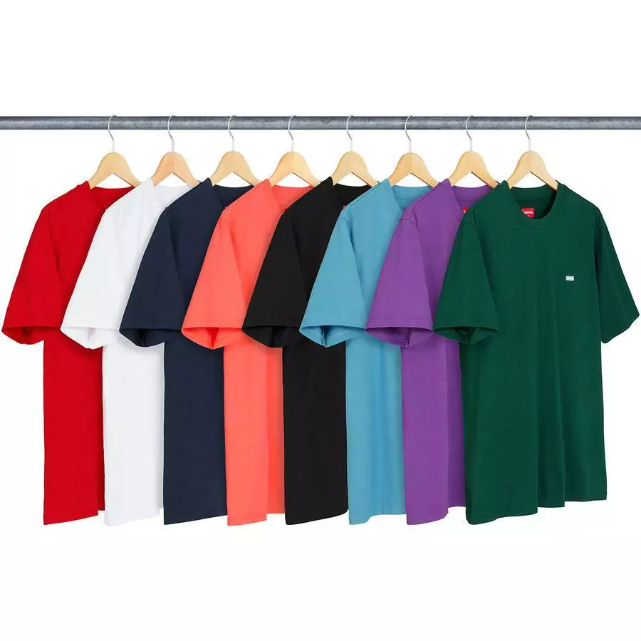 Supreme Reflective Small Box Tee Purple Black F/W 18