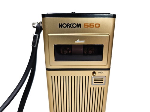 VTG Norcom 550 Handheld Micro-Cassette Recorder With Case READ PARTS ONLY AS IS - Picture 4 of 12