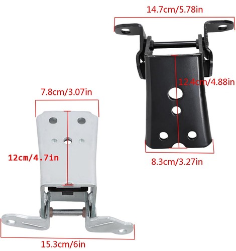4PCS FRONT UPPER & LOWER DOOR HINGES FOR FORD F150 F-250 F-350 MERCURY 1980-1997 - 第 4/7 張圖片