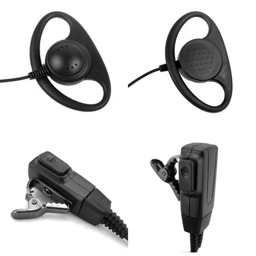 D-Type Earpiece Headset PTT Mic For Talkabout Walkie Talkie 2.5mm 1-Pin - Zdjęcie 3 z 8