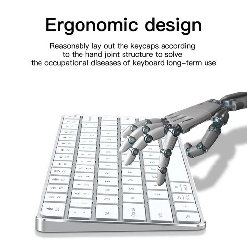 Slim Wireless Bluetooth Keyboard For iMac iPad Android Phone Laptop Tablet PC - Picture 6 of 6