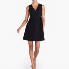 J by J. Crew Pointe black mini wrap dress, women's size xs