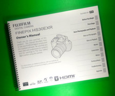 Owners Manual for Fujifilm HS30EXR HS33EXR Camera 146 Pages W/Clear Covers