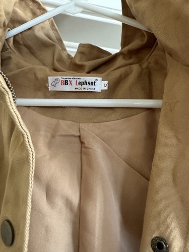 Damen Militär Safari Utility Weste Cargo Taschen Kapuzenjacke Mäntel - Bild 3 von 5