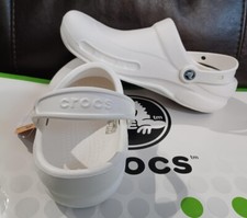 CROCS BISTRO NERIA WORK GINGER PROFESSIONAL SLIP ON SHOE White M 7 W 9 NEW