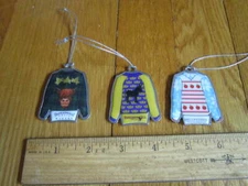 Ugly Christmas Sweater Ornaments Winery Souvenirs NY Fingerlakes Lot of 3 FUN!
