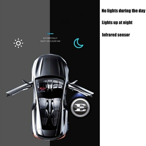 2pcs Customized Pattern LED Car Door Infrared Sensor Welcome Light Projection - Picture 4 of 7