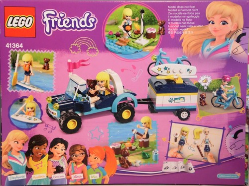 LEGO Friends 41364 Stephanies descapotable con remolque perro bicicleta paddleboard NUEVO - Imagen 2 de 2