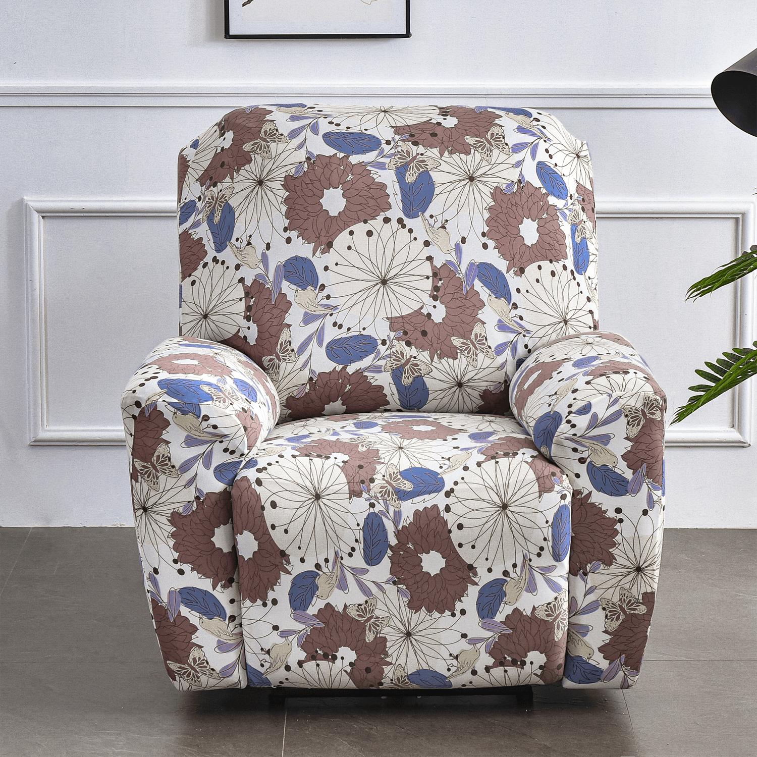 Recliner Slipcover Elastic Floral Recliner Chair Sofa Covers Furniture