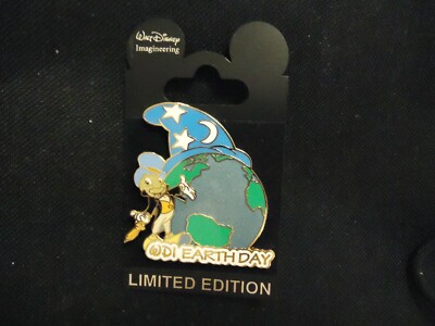 DISNEY WDI EARTH DAY 2008 JIMINY CRICKET PIN ON CARD LE 300
