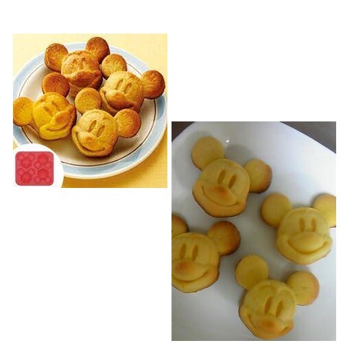Disney Mickey Mouse Silikon Tablett Madeleine Backform SLM4 Mickey Face JAPAN NW - Bild 10 von 12