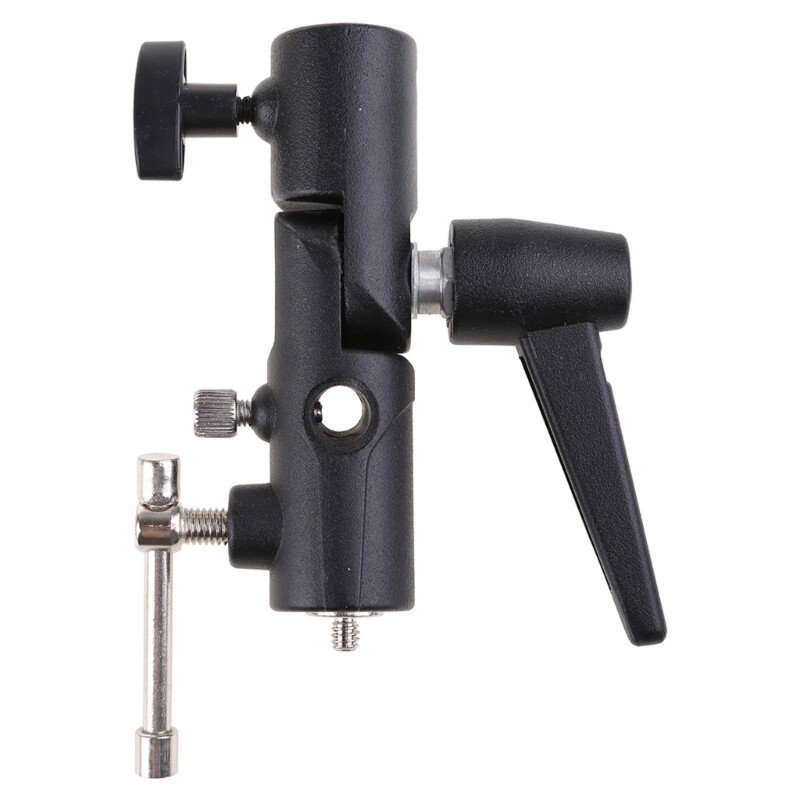 Stand Bracket Umbrella Mount Adapter Holder Shoe Tripod H-Shape Base