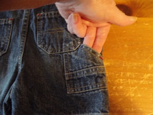 NEW OshKosh B'Gosh BABY BLUE JEAN BIB OVERALL SHORTS 3-6 MOS NWT - Picture 8 of 8