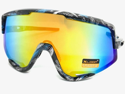 WHOLESALE LOT Men Oversized Sports Wrap Biker Cycling Shield SUNGLASSES 12 Pairs - Picture 8 of 24