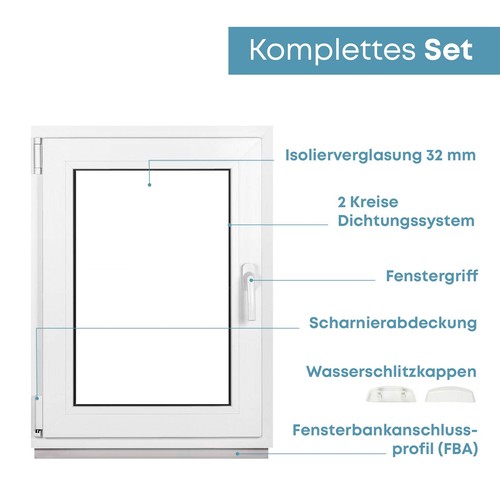Kunststofffenster Fenster 2 & 3 fach Verglasung außen Anthrazit TOP Premium - Bild 2 von 22