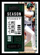 Matt Olson 2020 Panini Contenders #13 A's BUY10GET5FREE