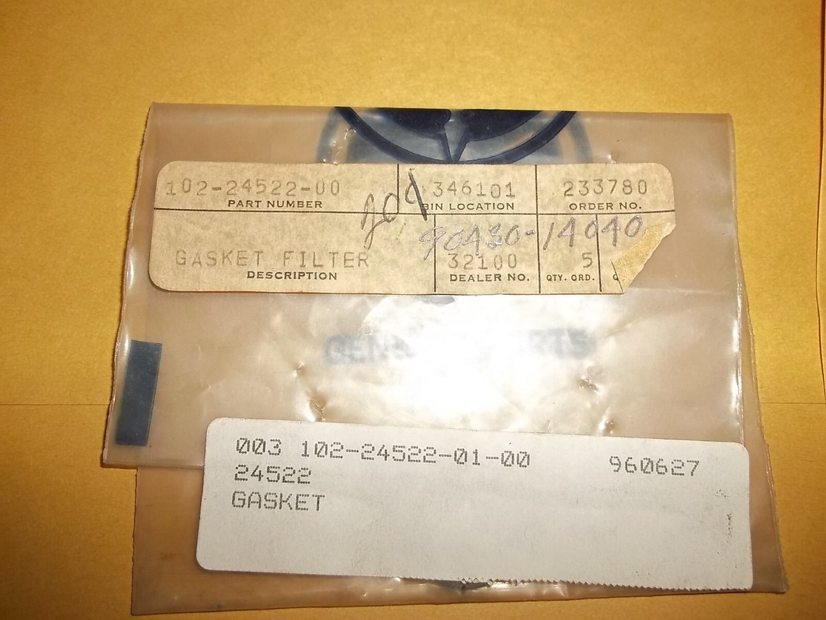 にの NEW OEM YAMAHA DT100 DT50 GT80 YG1 YZ80 PETCOCK GASKET 102-24522