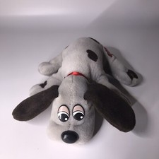 Vintage POUND PUPPIES Gray with Brown Spots Puppy Dog 7" Tonka Plush