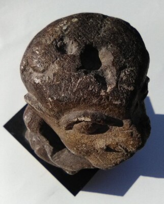 ANCIENT SIERRA LEONE NOMOLI CARVED SAPI STONE FIGURE SHEBRO