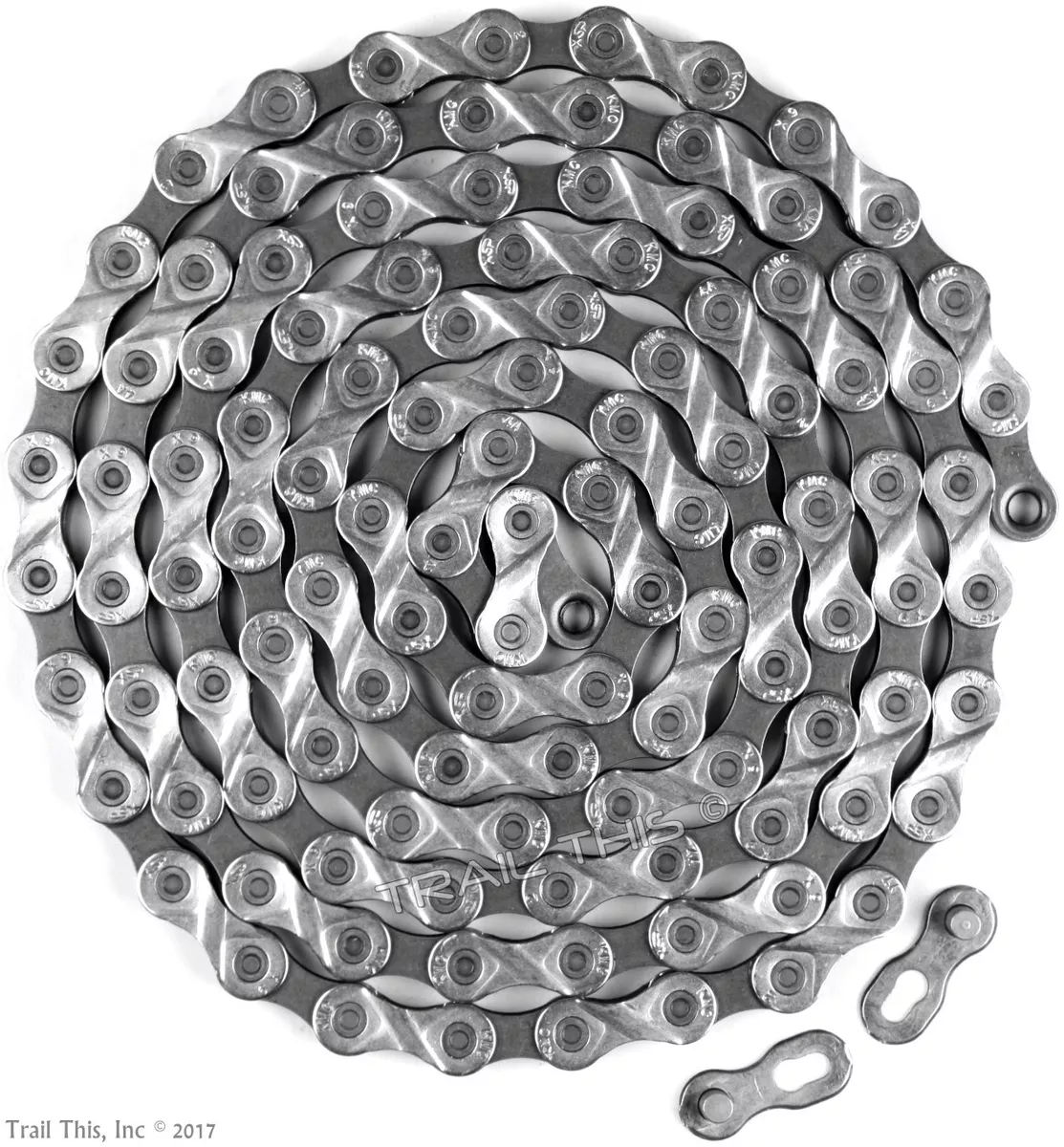 KMC X9 9 Speed 116L Bulk Stretch Proof Bike Chain X9.93 fits Shimano SRAM Campy