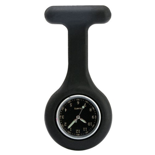 Silicone Nurse Watch Brooch Tunic Fob Nursing Pendant Clip Quartz Watches - Picture 3 of 20
