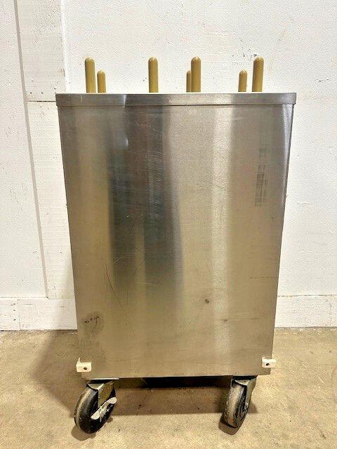 "TABLEWARE 2CP-MC-7"  7" PLATE DUAL HOLDER DISPENSER CARRIER CART ON CASTERS