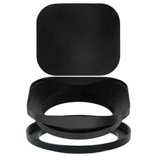Square Metal Lens Hood Universal Retro Reduce Light for Fujifilm Leica Camera
