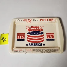 NEW Vintage Whirley Industries Plastic Food Diaplay Tray 1976 Bicentennial USA 2