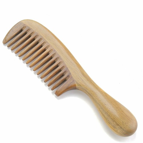 Onedor Handmade 100% Natural Green Sandalwood Hair Detangler Wooden Combs - Picture 20 of 28