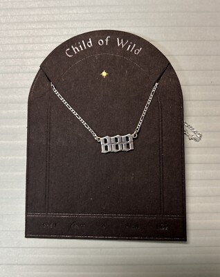 Child Of Wild Angel Energy Pendant Necklace Silver Angel