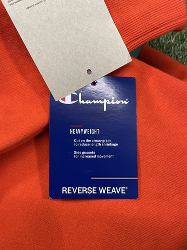 Champion Karotten Herren Größe kleiner Hoodie schwer dick warm orange Jacke - Bild 4 von 7