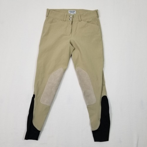Dover Sattlerhose Damen Größe 26 beige schwarz Reiten.