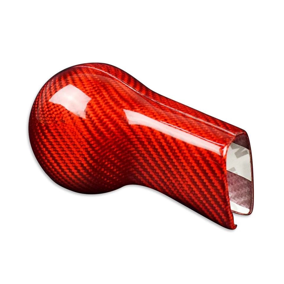 Adesivo capa painel Konb câmbio de marchas vermelho fibra de carbono para Chevy Camaro 2010-2015 - Imagem 4 de 4