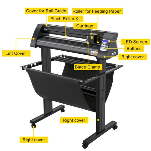 Plotter da Taglio Vinile Semiautomatico 720mm Plotter per Taglio Luce Guida LED - Bild 8 von 12
