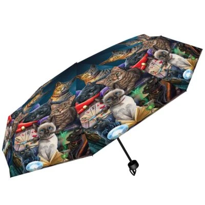 NEW MAGICAL CATS CAT LOVERS UMBRELLA MYSTICAL FANTASY LISA PARKER