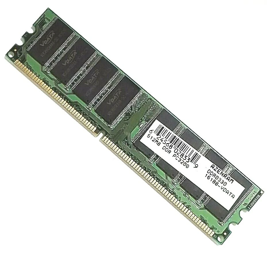 VData PC3200 (400MHz) - DDR Memory RAM - 512MB - 184 PIN - - Image 2 of 4