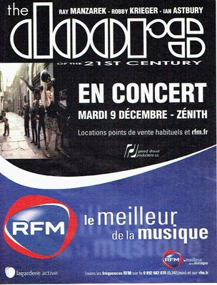 Werbung Advertising 087 2003 The Doors im Konzert im Zeinth & Radio RFM