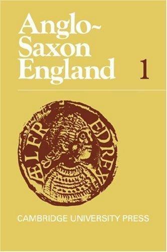 Anglo-Saxon England Clemoes Paperback Cambridge University Press Volume 1
