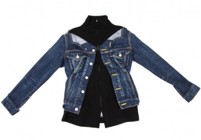 キキララ！Ameri DENIM DOCKING JACKET Ameri（アメリ）の「DENIM DOCKING JACKET（テーラード