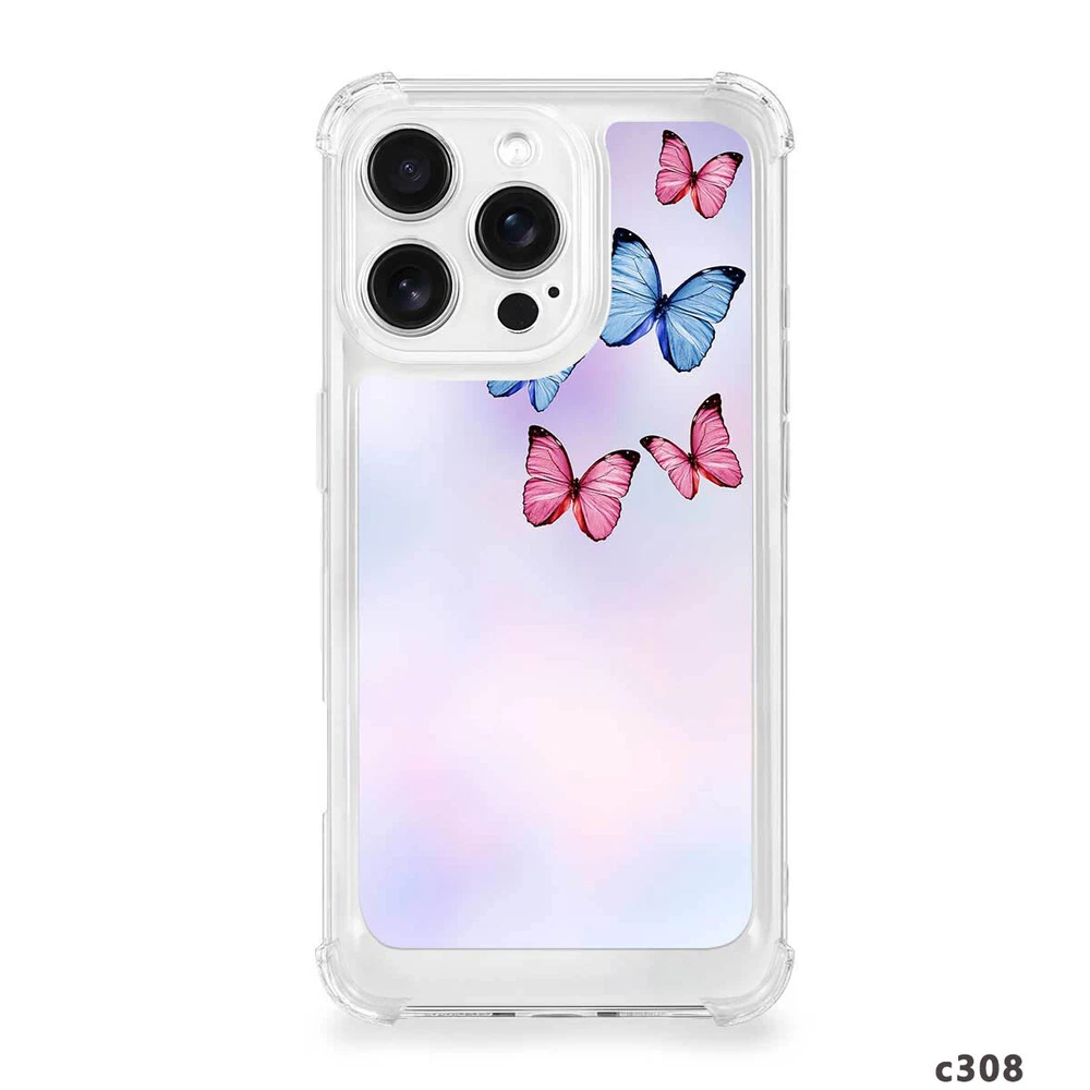 iPhone 14 Pro Max 15 16 Plus Samsung A56 A16 Butterfly TPU Case