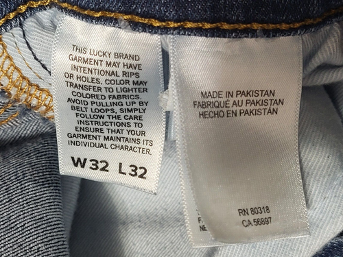 Lucky Brand 221 Straight Jeans Mens 32 x 32 Regular Blue Denim Casual - Picture 2 of 11