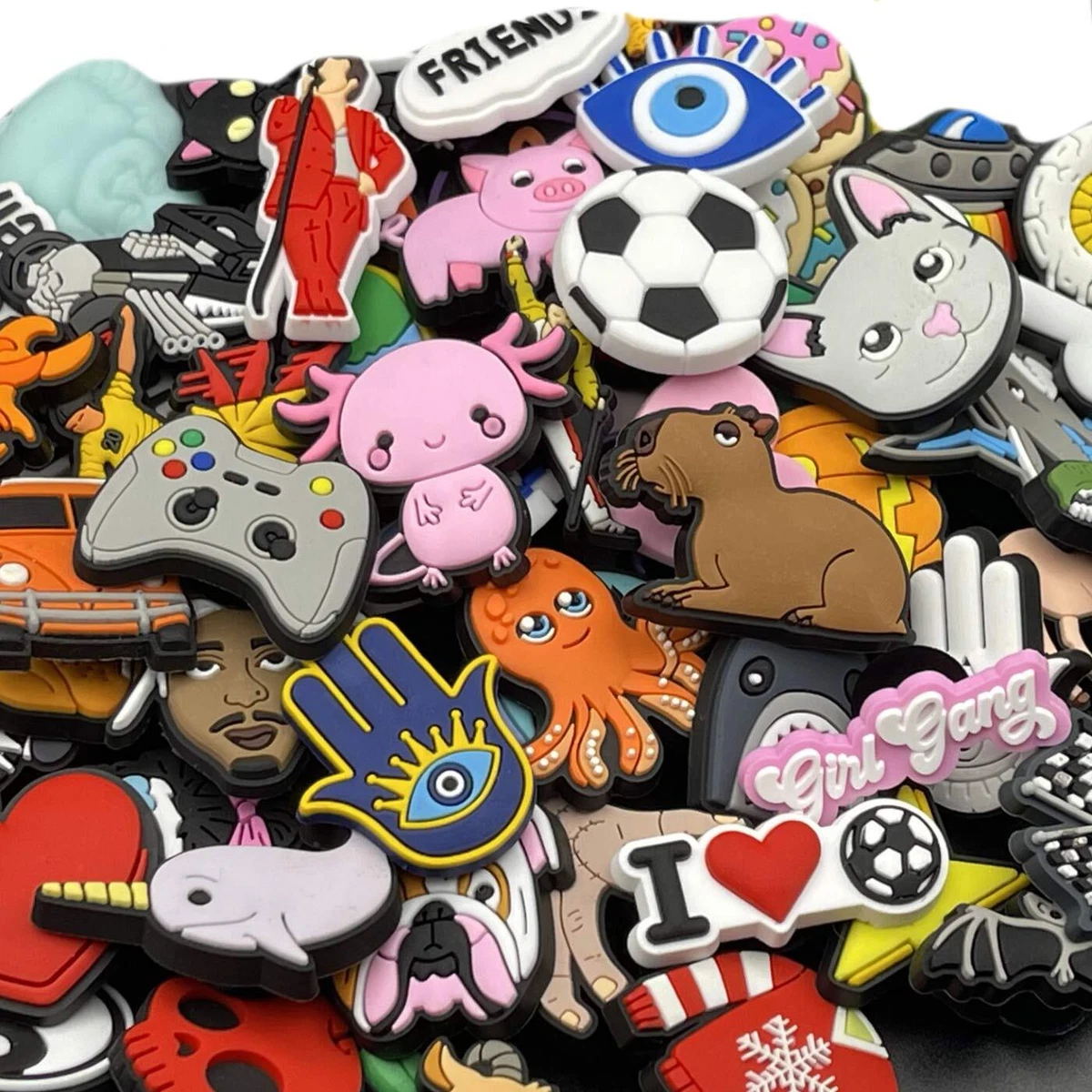 High Quality PVC Croc Clog Charms Animal Cartoon Shoe Charms