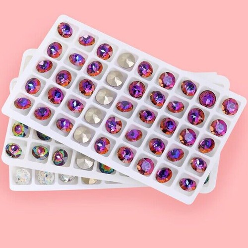 Estrás de vidrio de cristal K9 de alta calidad cuentas facetadas de color Witcford joyas - Imagen 8 de 18