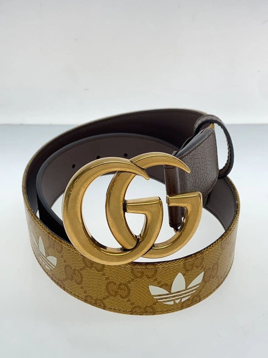 Ceinture GUCCI GG Marmont cuir jaune motif total femme 406831 UVSDT occasion