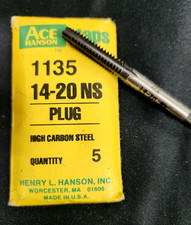 QTY 1 NEW IRWIN/HANSON 1135 14-20 NS PLUG TAP HIGH CARBON STEEL MADE IN USA