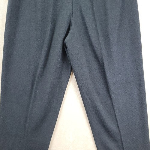 Dylani Knitwear Womens Black Knit Tapered High Waist Pants Size Large Nwt - Picture 16 of 17