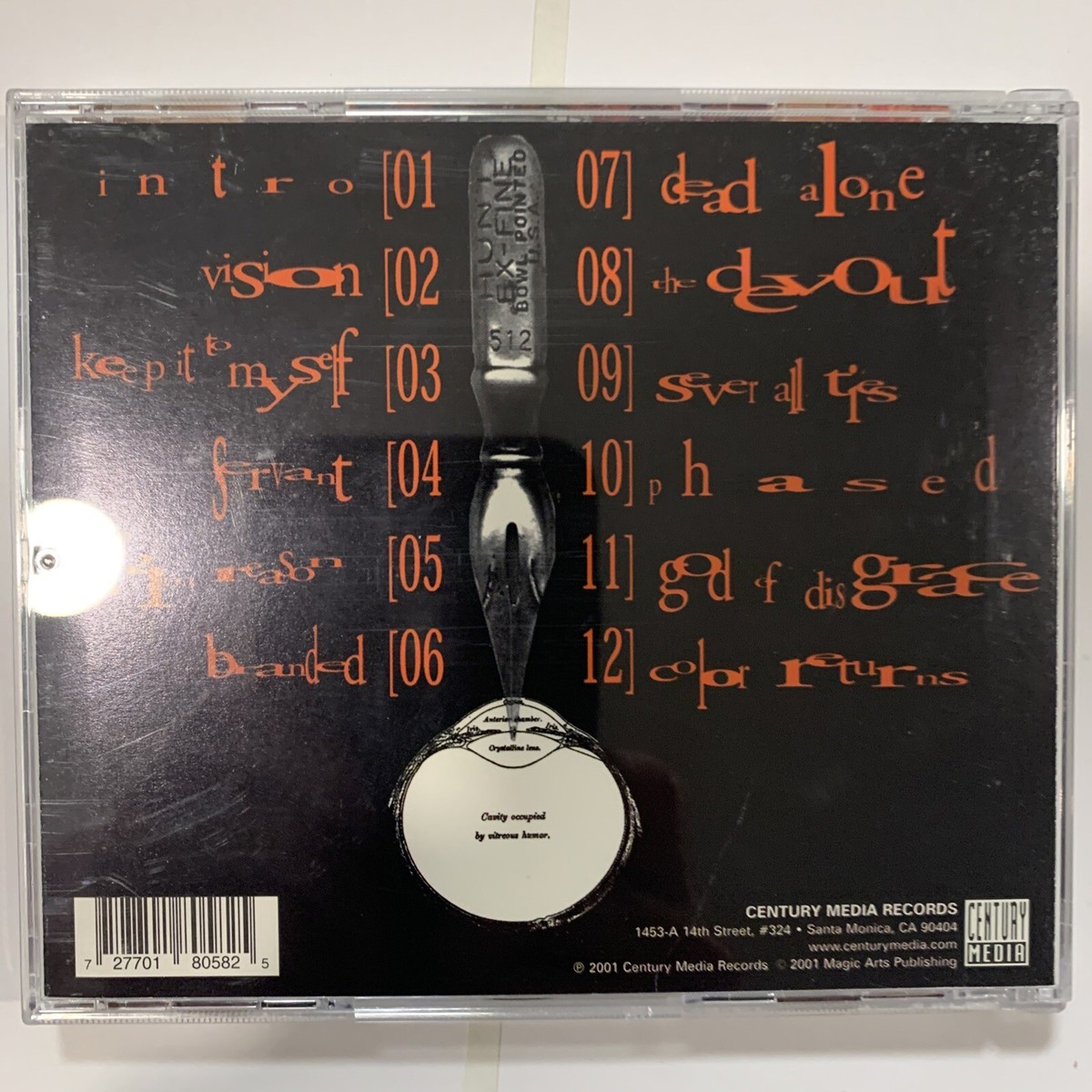 Scar Culture – Inscribe CD 2001 Century Media - 8058-2