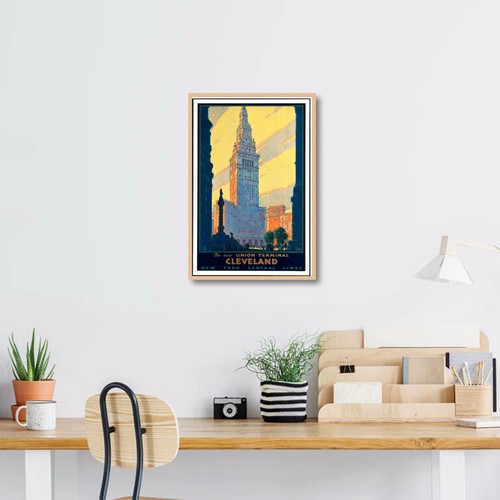 Union Terminal Cleveland Vintage Travel Poster by Leslie Ragan, 1932 - Picture 7 of 10